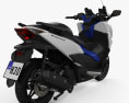 Honda Forza 125 2015 3D 모델  back view