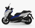 Honda Forza 125 2015 3D 모델  side view
