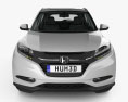 Honda HR-V EX-L con interior 2015 Modelo 3D vista frontal