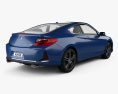 Honda Accord Сoupe Touring 2019 3d model back view
