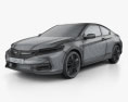 Honda Accord Сoupe Touring 2019 3D 모델  wire render