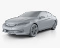 Honda Accord Сoupe Touring 2019 3D 모델  clay render