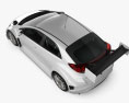 Honda Civic WTCC 2017 3D模型 顶视图