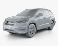 Honda CR-V LX 2018 3d model clay render