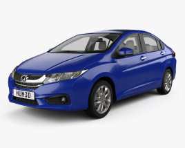 Honda City with HQ interior 2017 3D model