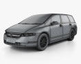Honda Odyssey (RB1) (JP) 2008 Modello 3D wire render