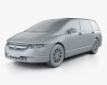 Honda Odyssey (RB1) (JP) 2008 Modello 3D clay render