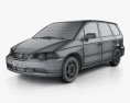 Honda Odyssey (JP) 2003 3d model wire render
