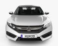 Honda Civic LX mit Innenraum 2016 3D-Modell Vorderansicht