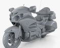 Honda GL1800 Gold Wing 2015 3d model clay render