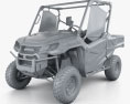 Honda Pioneer 1000-3 2016 3D-Modell clay render