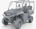 Honda Pioneer 700-4 2016 3D-Modell clay render