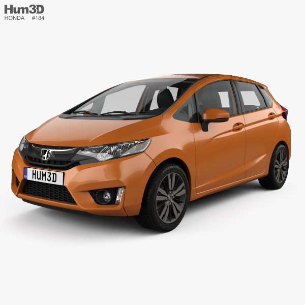Honda Jazz with HQ interior 2019 3D model