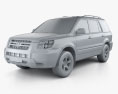 Honda Pilot EXL 2009 Modelo 3D clay render