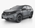 Honda CR-V Touring 2020 3d model wire render