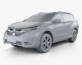 Honda CR-V Touring з детальним інтер'єром 2020 3D модель clay render