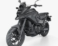 Honda NC750X 2016 3d model wire render