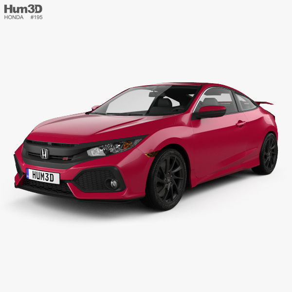 Honda Civic Si coupé 2019 3D-Modell