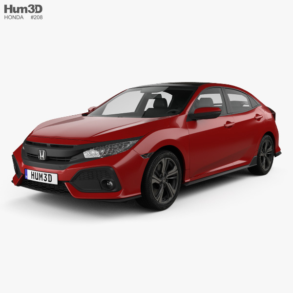 Honda Civic Sport Fließheck 2016 3D-Modell