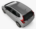 Honda Fit LX 2020 3d model top view