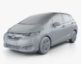 Honda Fit LX 2020 3d model clay render