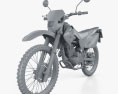 Honda XR230 with HQ dashboard 2011 3D 모델  clay render
