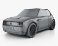 Honda Urban EV 2020 3d model wire render