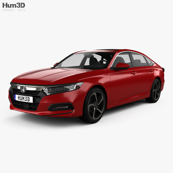 Honda Accord Sport US-spec セダン 2018 3Dモデル