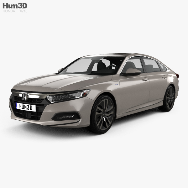 Honda Accord Touring ハイブリッ US-spec セダン 2018 3Dモデル