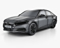 Honda Accord Touring Hybrid US-spec sedan 2021 3d model wire render