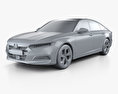 Honda Accord Touring US-spec 轿车 2018 3D模型 clay render