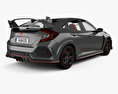Honda Civic Type-R Prototype hatchback with HQ interior 2019 3d model back view