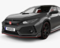 Honda Civic Type-R Prototype hatchback with HQ interior 2019 3d model