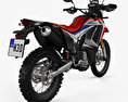 Honda CRF250L Rally with HQ dashboard 2017 3d model back view