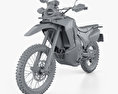 Honda CRF250L Rally with HQ dashboard 2017 3d model clay render