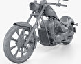 Honda Fury 2017 3D模型 clay render