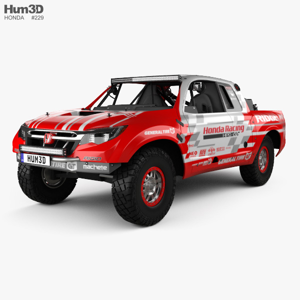Honda Ridgeline Baja Race Truck 2020 3D model
