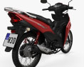Honda Wave 110S 2017 3d model back view