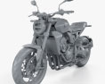 Honda CB1000R 2018 3d model clay render