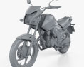 Honda Unicorn 160 2017 3Dモデル clay render