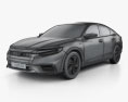Honda Insight Touring 2022 3D 모델  wire render
