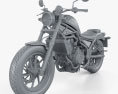 Honda Rebel 500 2018 Modello 3D clay render