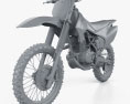 Honda CRF150F 2018 3d model clay render