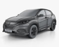 Honda HR-V LX 2022 3D-Modell wire render