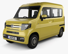 Honda N-Van Style Fun con interior 2018 Modelo 3D