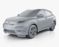 Honda XR-V HQインテリアと 2015 3Dモデル clay render