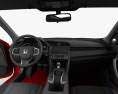 Honda Civic Si coupé com interior 2016 Modelo 3d dashboard