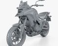 Honda CB500X 2018 3D модель clay render