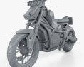 Honda Riding Assist-e with HQ dashboard 2017 3d model clay render