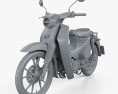 Honda Super Cub C125 2019 3D模型 clay render